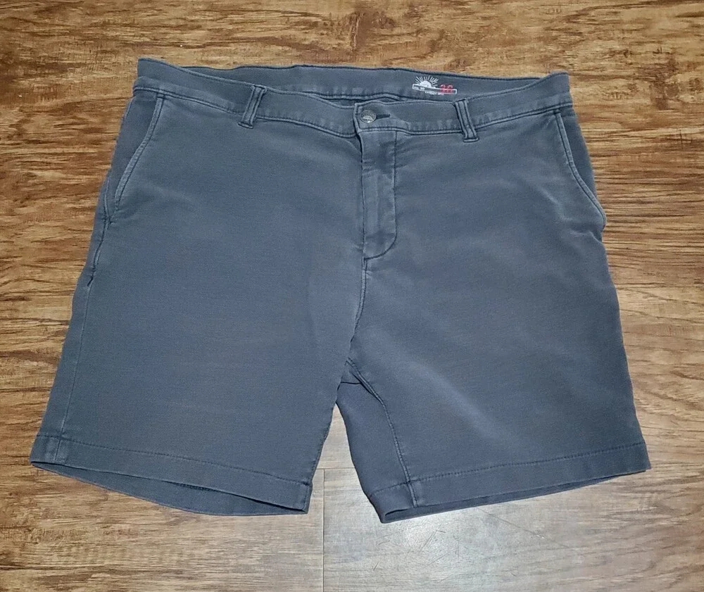 Faherty Shorts Mens 36 Gray All Day Chino Stretch